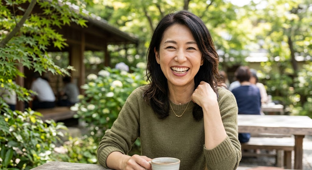健康的な笑顔の40代・50代女性
